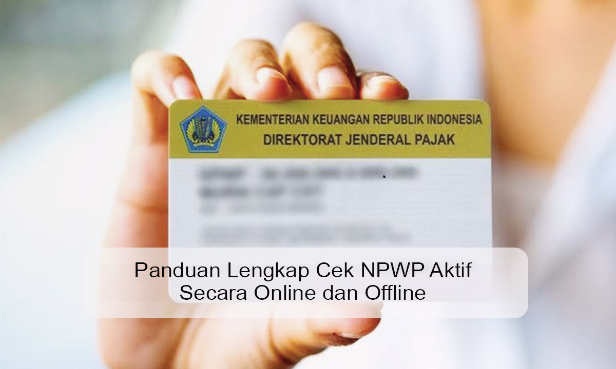 cek npwp aktif