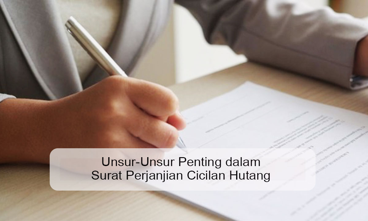 Surat Perjanjian Cicilan Hutang