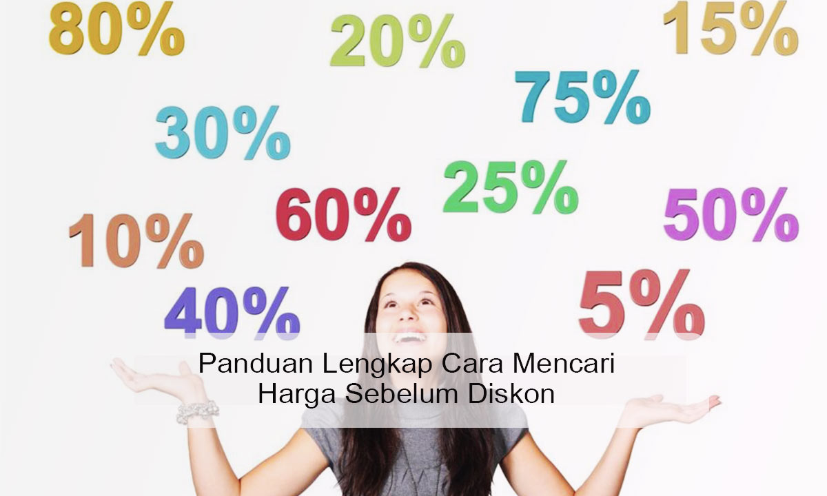 cara mencari harga sebelum diskon