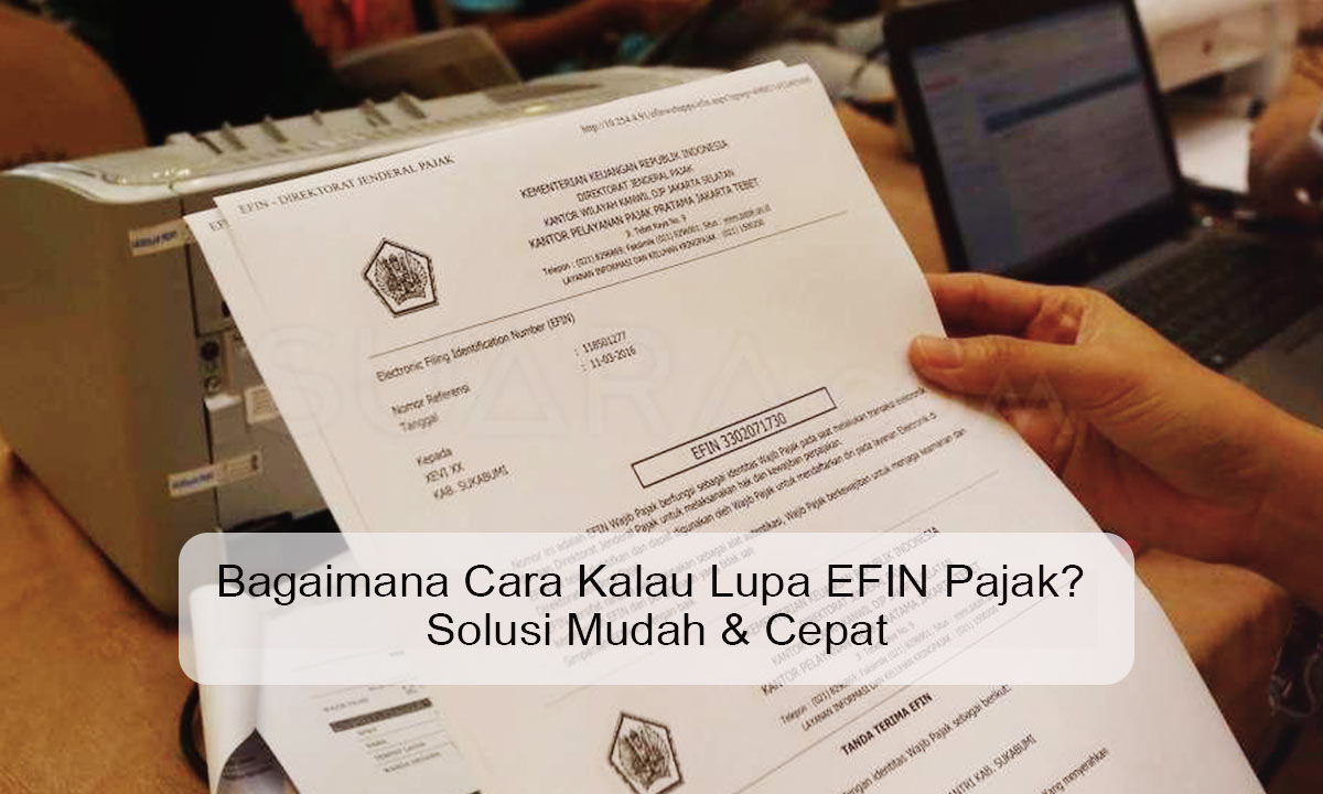bagaimana cara kalau lupa efin pajak