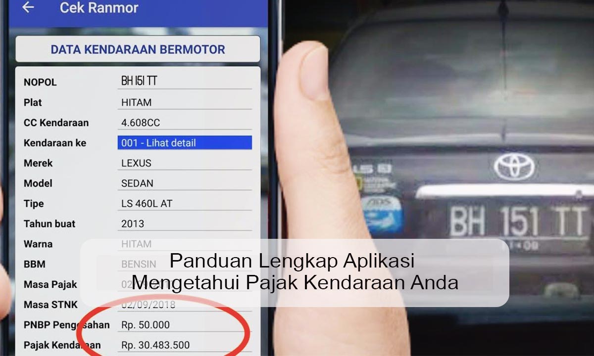 aplikasi mengetahui pajak kendaraan
