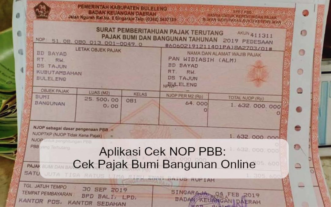 aplikasi cek nop PBB