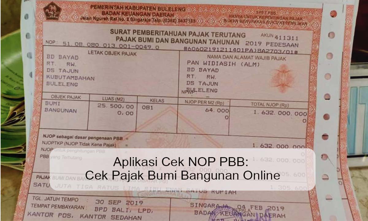 aplikasi cek nop PBB